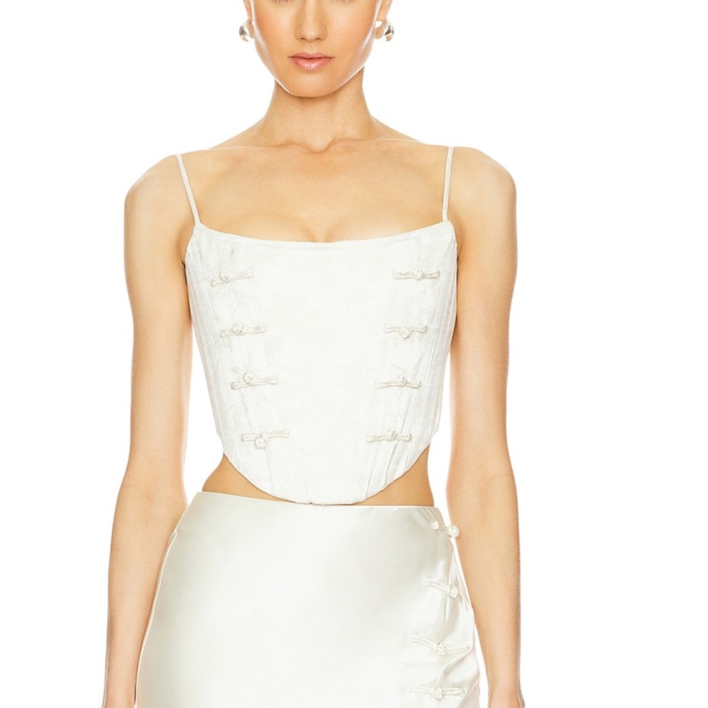 Nadia Corset Top in Ivory